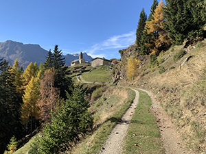 Siamo quasi arrivati e cominciamo a vedere la chiesa