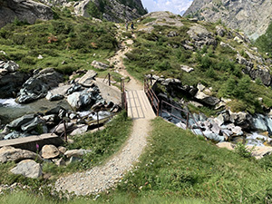 Il ponticello sul Torrente Valle Poschiavina