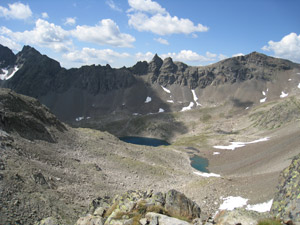 Il Lago Negro visto dal bivacco