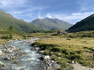 Il Torrente Viola Bormina in vista del Rifugio Federico