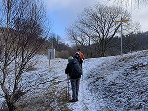 Arriviamo alla Sella Cavazza