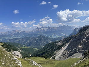 Panorama verso la Val Badia