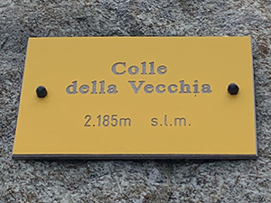 Al passo del Colle della Vecchia