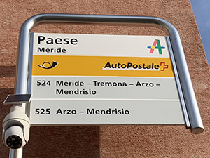 Fermata AutoPostale Meride Paese